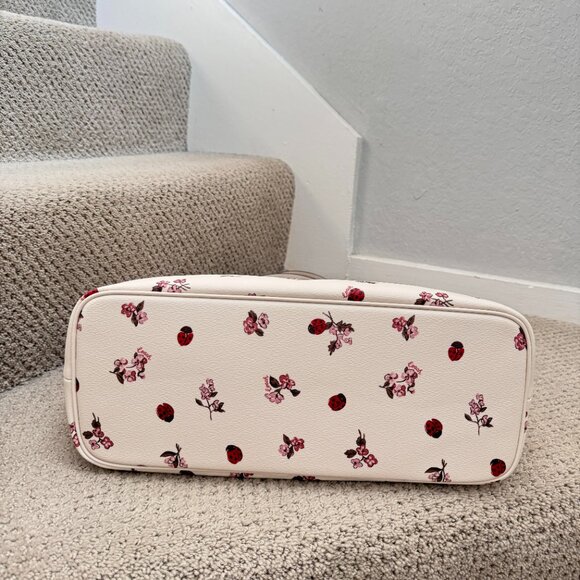 coach Gallery Tote Bag With Ladybug Floral Print cu271 - Picture 3 of 8
